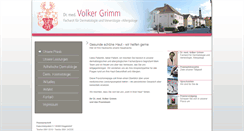 Desktop Screenshot of hautarztpraxis-dr-grimm.de